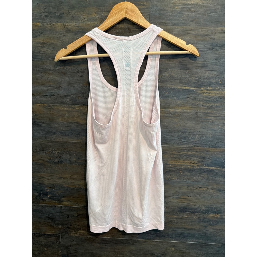 Lululemon Swiftly Tech Racerback Tank Top Pale Pink Size 4 Athletic Gym Wear